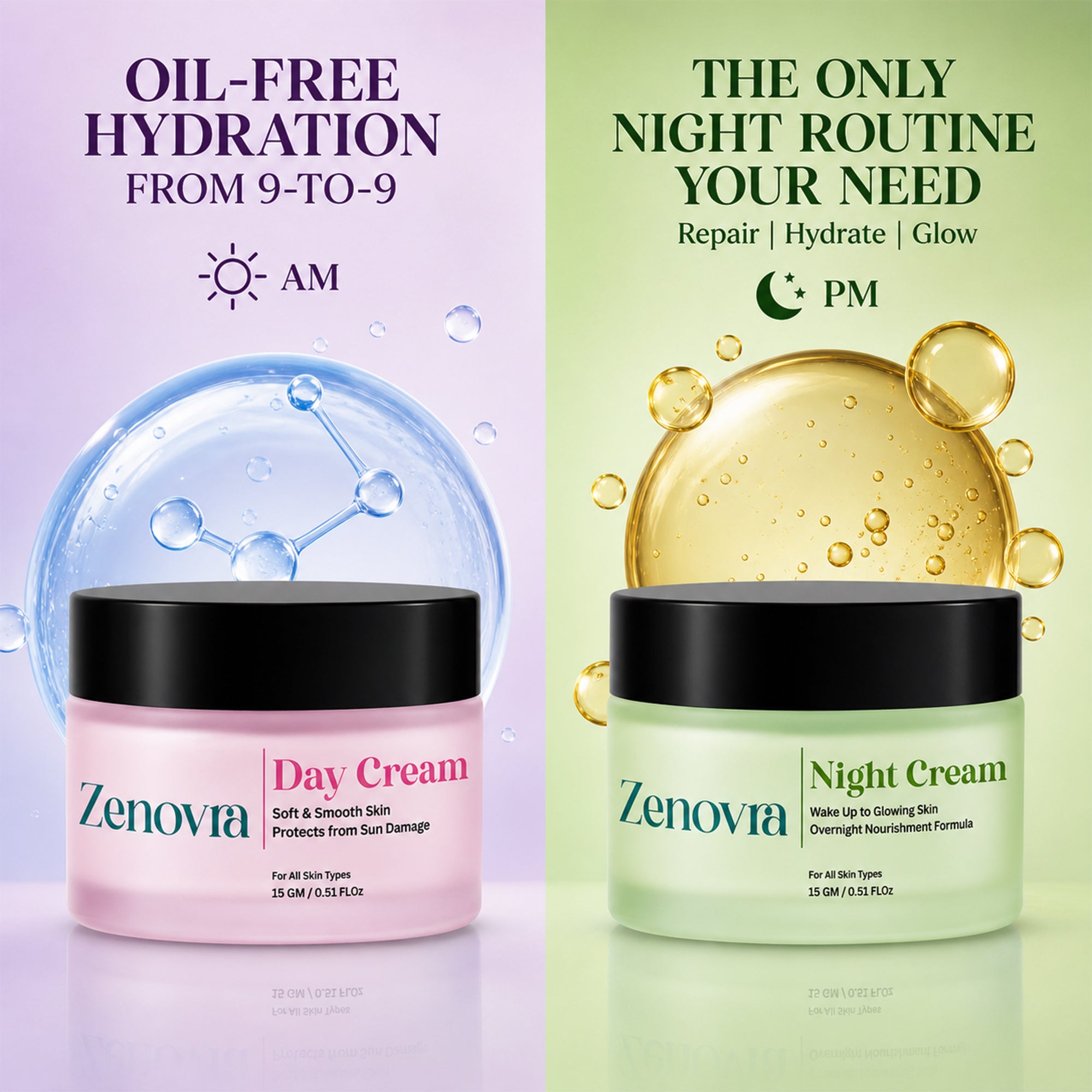 Zenovra Day & Night Cream Combo