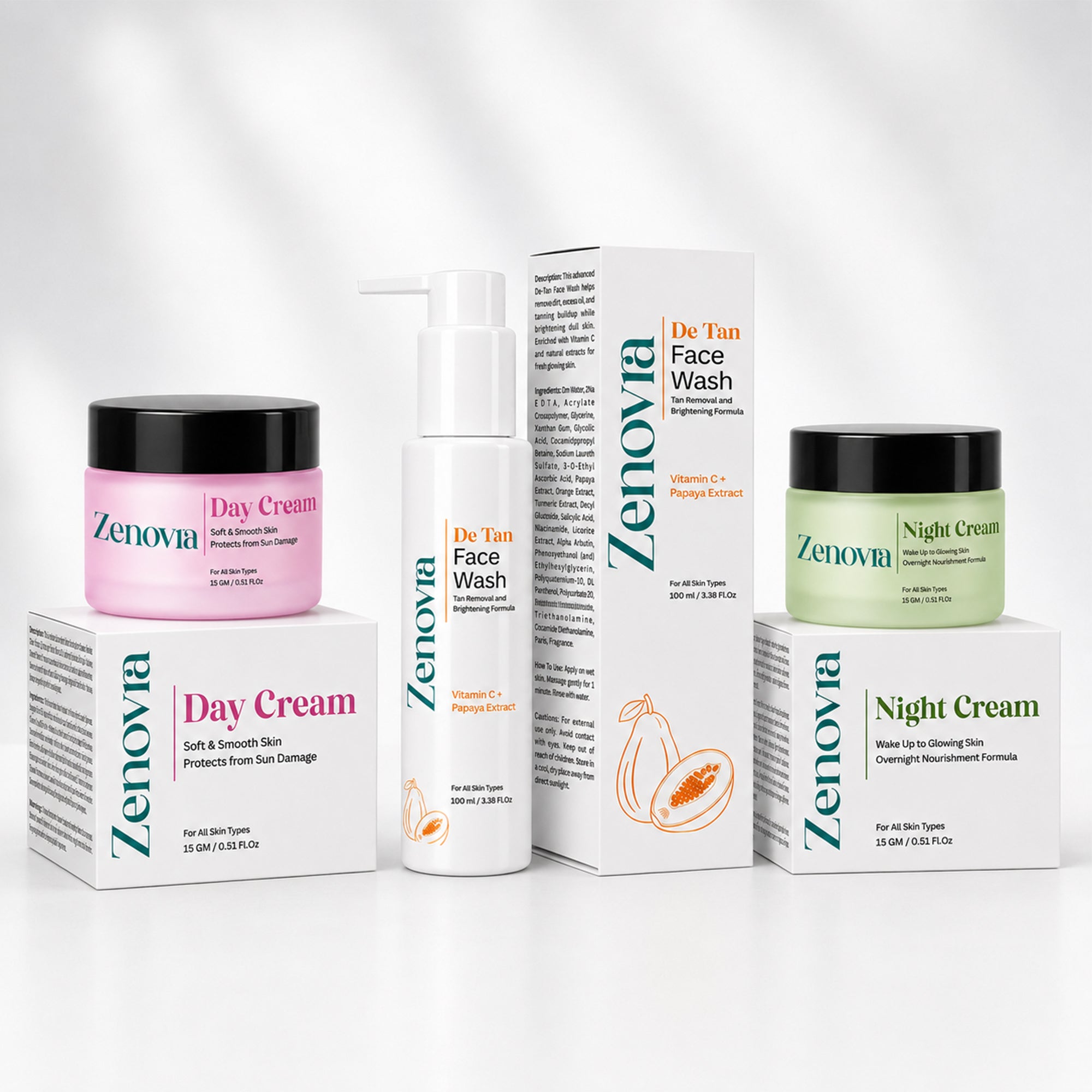 Zenovra Complete Brightening Skincare Kit
